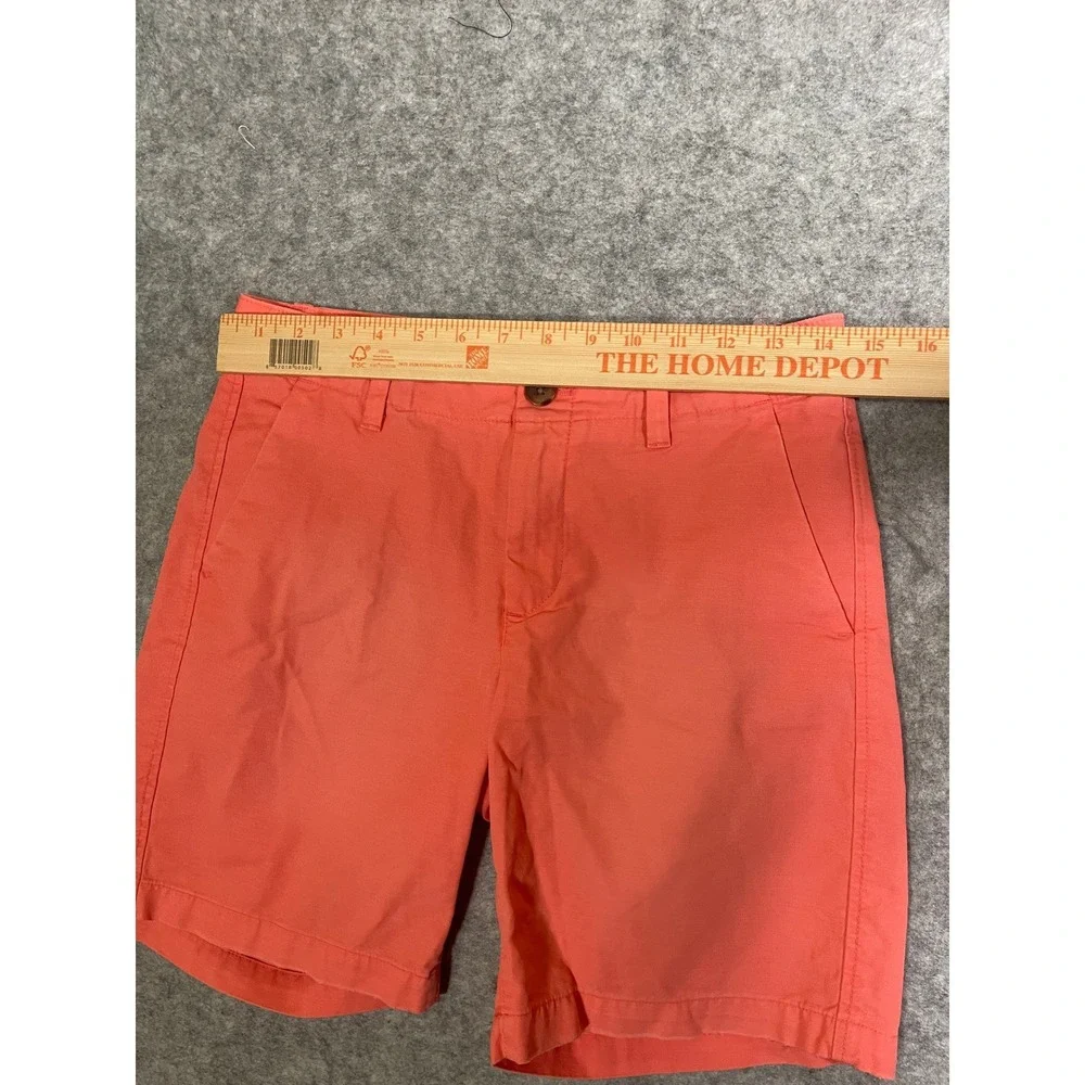 GAP Women Coral Pink Chino Shorts Size 00 Cotton Twill Mid Rise Summer Casual